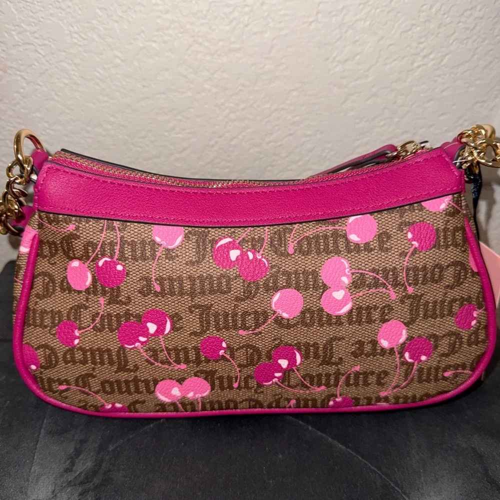 Juicy Couture Hot Pink Cherry Print Shoulder Bag - Picture 7 of 7